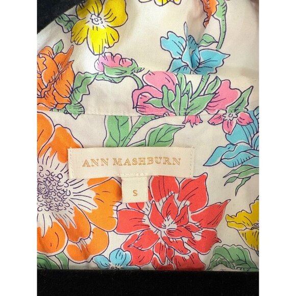 Ann Mashburn Anaya Popover Shirt S Liberty London Mary Floral Drama Mask Theatre - Picture 9 of 15